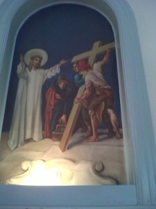 Second Station:  Jesus Carries His Cross